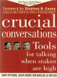 Crucial Conversations Tools for Talking