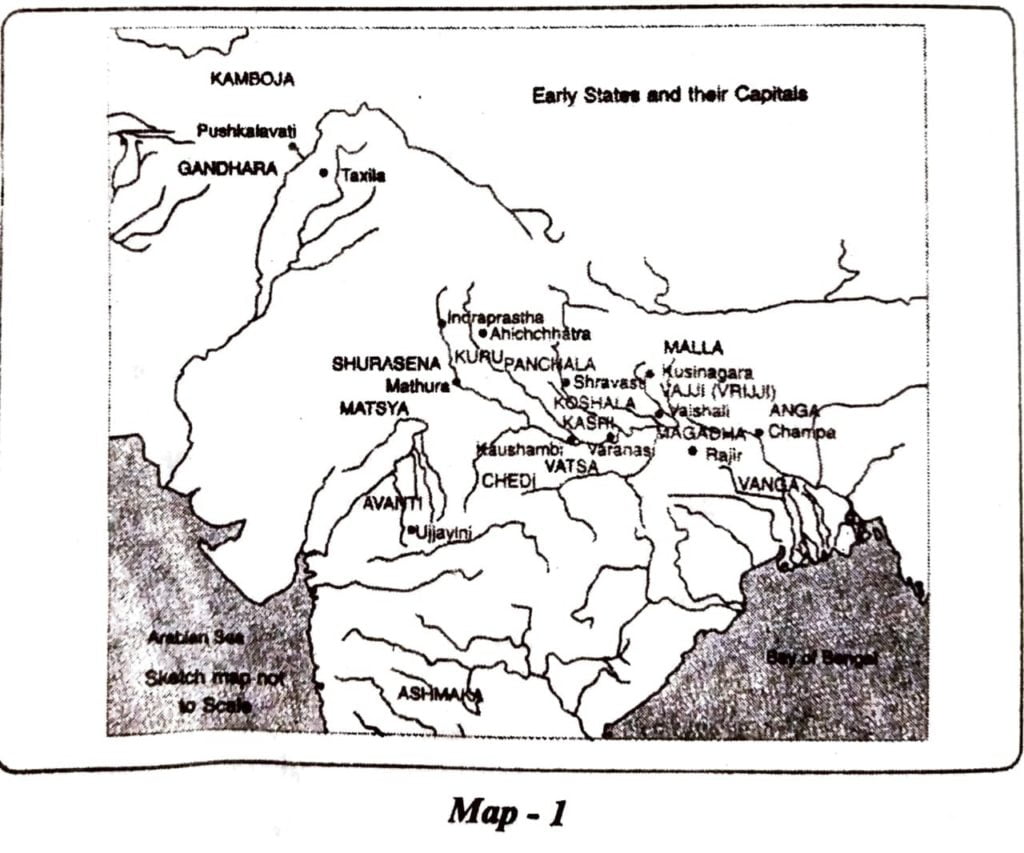 Class 12 History Chapter 2 map 1
