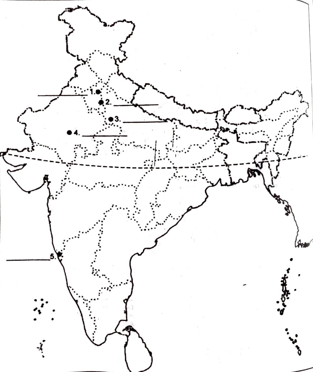 Class 12 History Chapter 18 Map Work - Dev Library