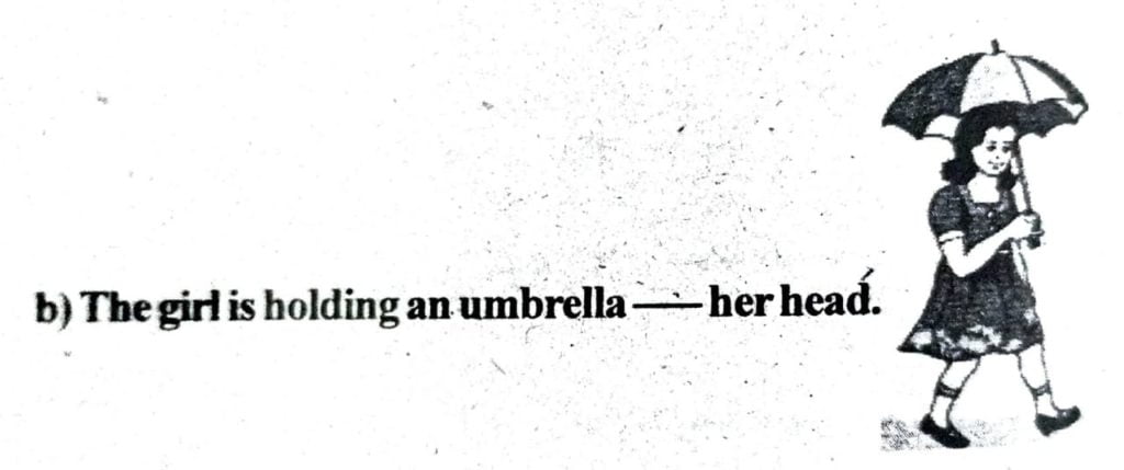 the girl is holding an umbrella