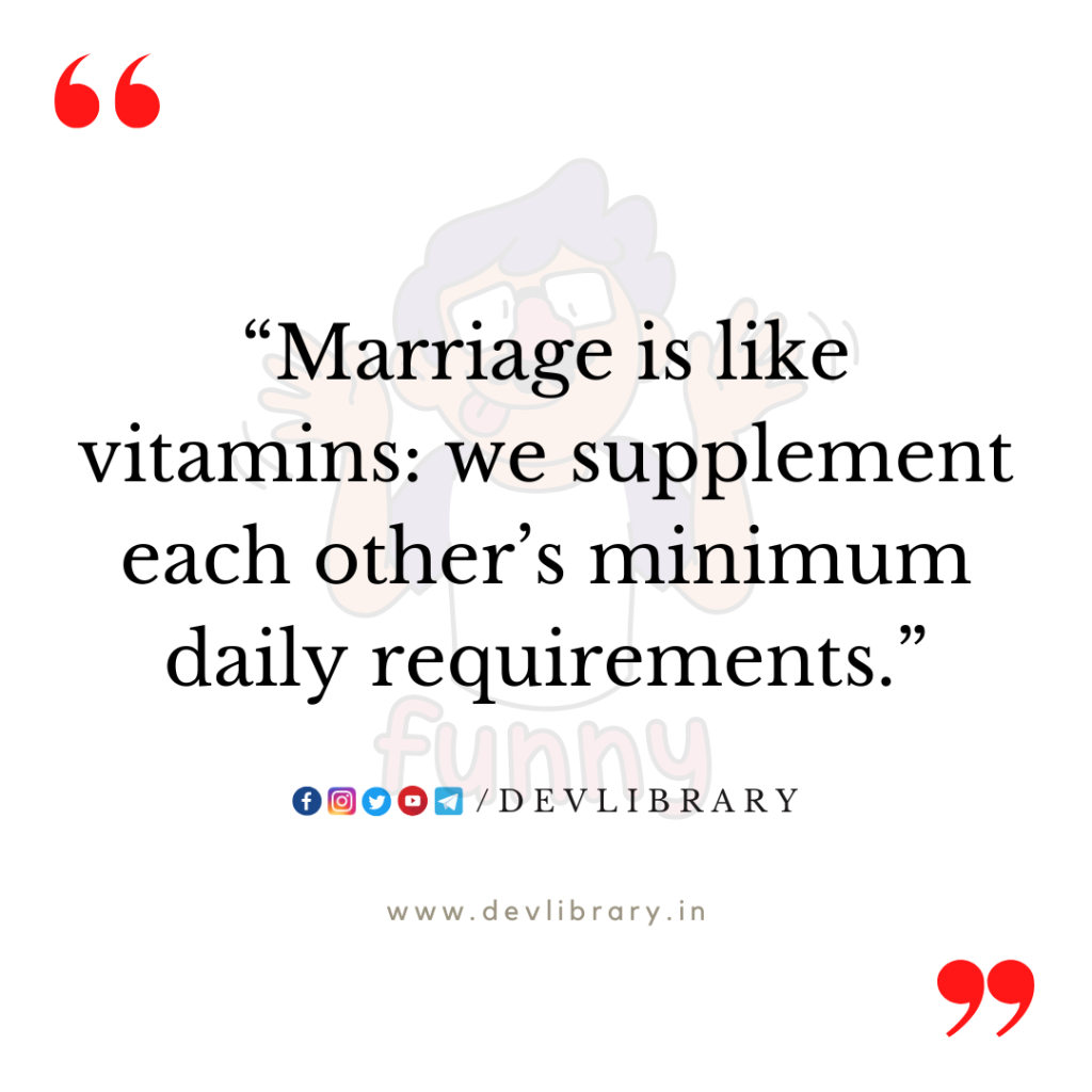 Funny Quotes for Marriage