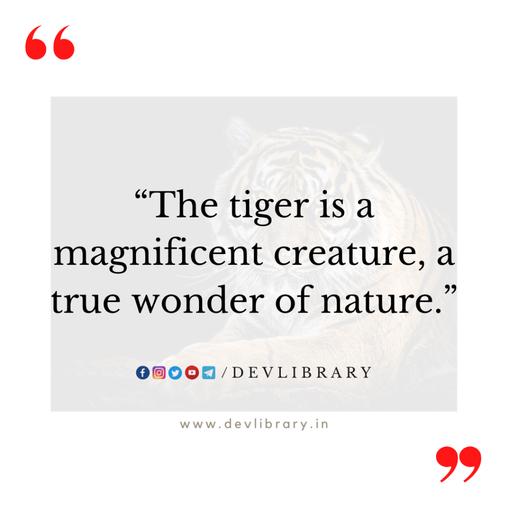 Tiger Lover Quotes