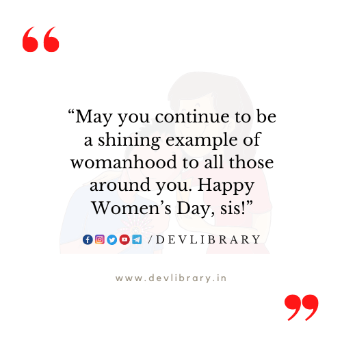 Women’s Day Quotes for Elder Sister