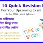 Class 10 Quick Revision Notes