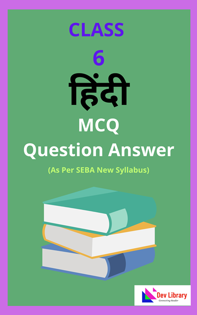 Class 6 Hindi MCQ Question Answer