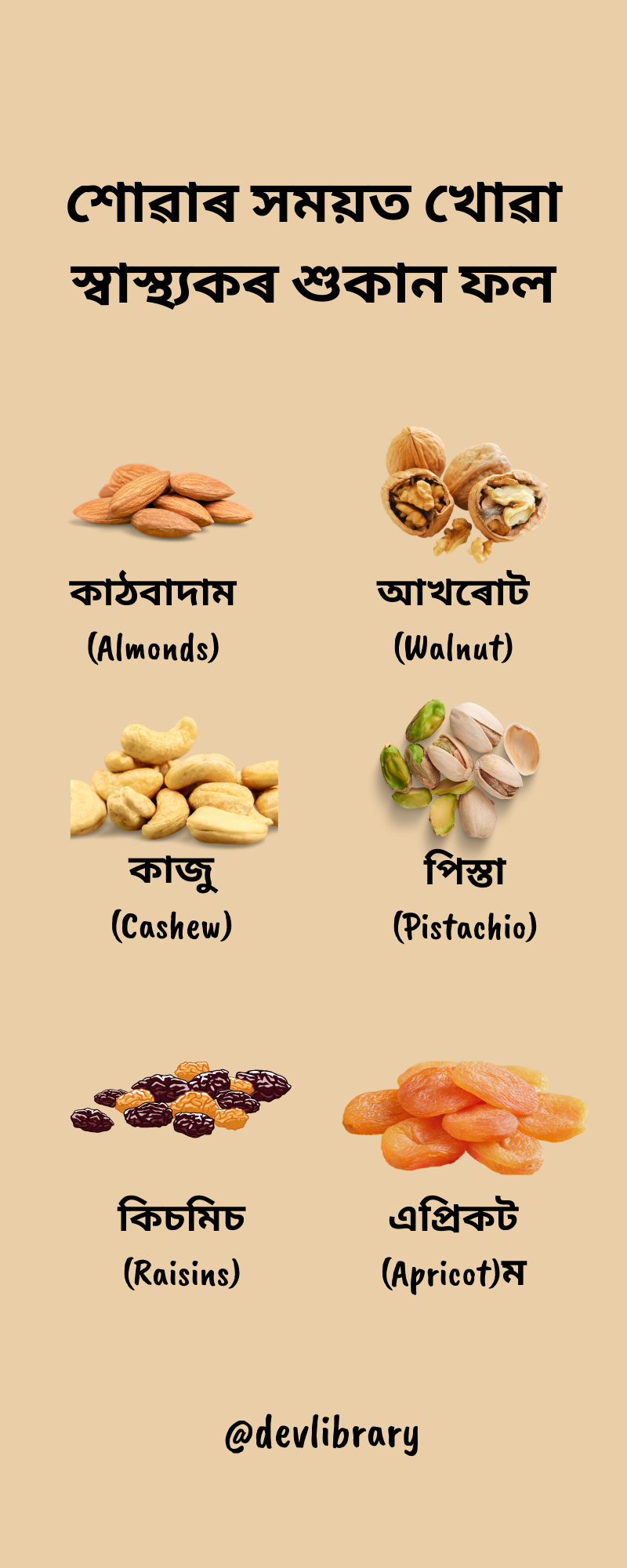 Healthy Dried Fruits for Bedtime | শোৱাৰ সময়ত খোৱা স্বাস্থ্যকৰ শুকান ফল