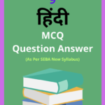 SEBA Class 9 Hindi MCQ Question Answer