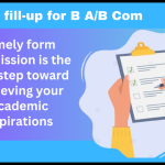 Form fill-up for BA B Com 6 Semester