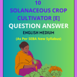 SEBA Class 10 Solanaceous Crop Cultivator Solutions English Medium