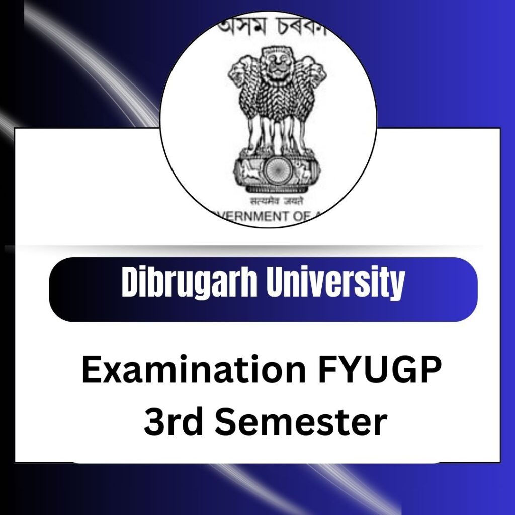 Examination Notice FYUGP 3rd Semester