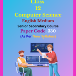 NIOS Class 12 Computer Science Solutions English Medium