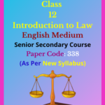 NIOS Class 12 Introduction to Law Solutions English Medium