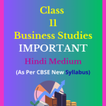 NCERT Class 11 Business Studies Important Solutions Hindi Medium